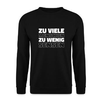 Black humor - Unisex Sweatshirt - black - Front - Alina (178cm) & Michal (187cm)