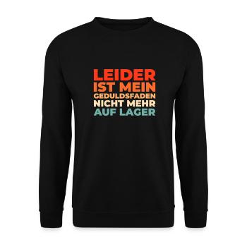 Black humor - Unisex Sweatshirt - black - Front - Alina (178cm) & Michal (187cm)