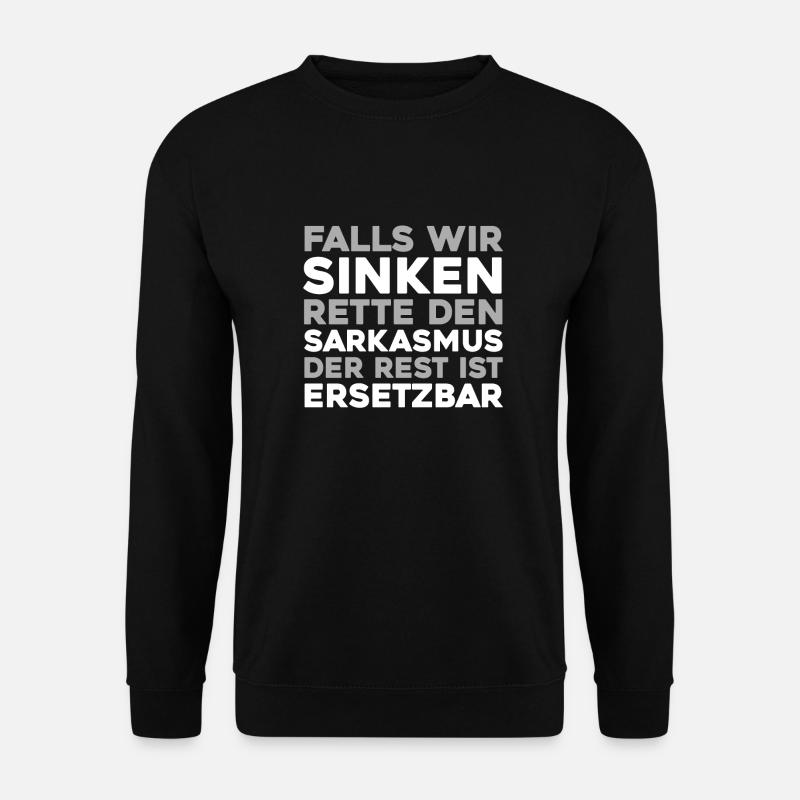 Schwarzer Humor - Unisex Pullover - Schwarz