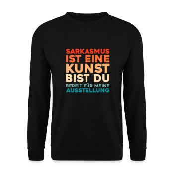 Humour noir - Sweat-shirt Unisexe - noir - Devant - Alina (178cm) & Michal (187cm)