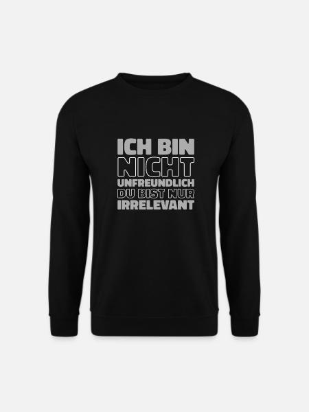 Schwarzer Humor - Unisex Pullover - Schwarz