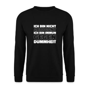 Humour noir - Sweat-shirt Unisexe - noir - Devant - Alina (178cm) & Michal (187cm)