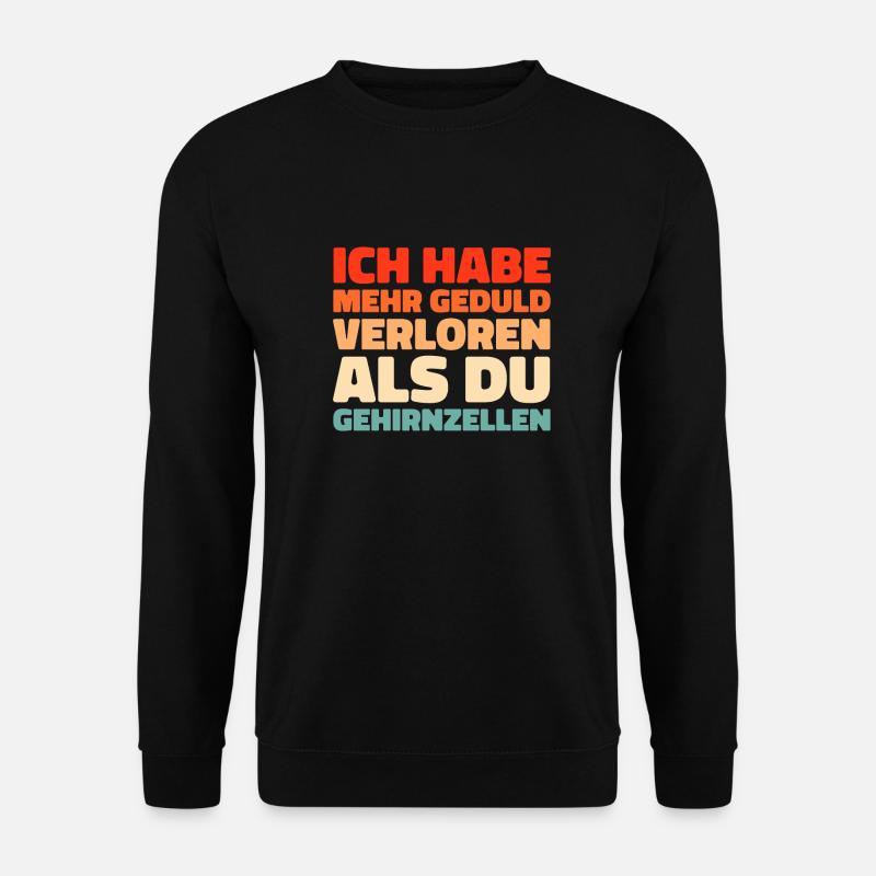 Schwarzer Humor - Unisex Pullover - Schwarz