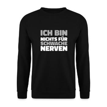 Humour noir - Sweat-shirt Unisexe - noir - Devant - Alina (178cm) & Michal (187cm)