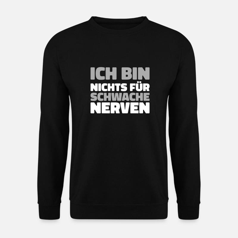 Schwarzer Humor - Unisex Pullover - Schwarz