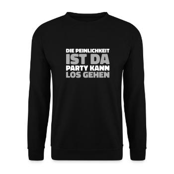 Black humor - Unisex Sweatshirt - black - Front - Alina (178cm) & Michal (187cm)