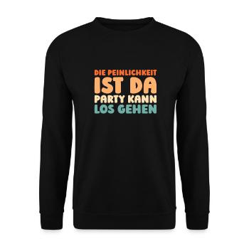 humour noir - Sweat-shirt Unisexe - noir - Devant - Alina (178cm) & Michal (187cm)