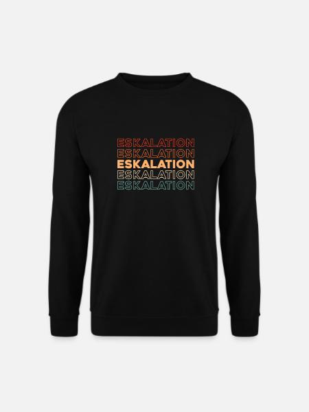 Schwarzer Humor Eskalation - Unisex Pullover - Schwarz