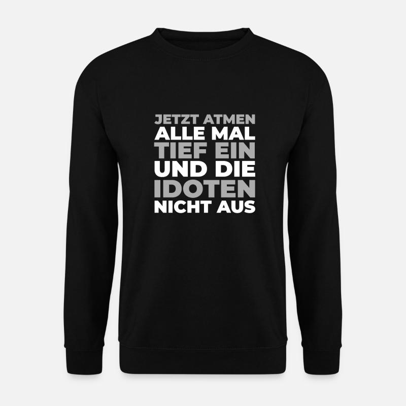 Schwarzer Humor - Unisex Pullover - Schwarz