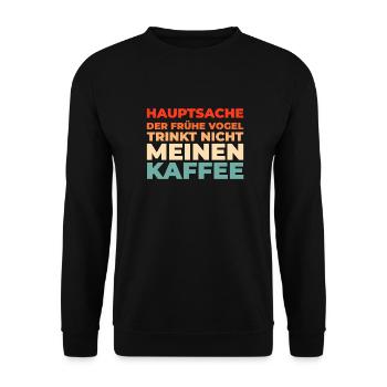 Schwarzer Humor - Unisex Pullover - Schwarz - Vorne - Alina (178cm) & Michal (187cm)