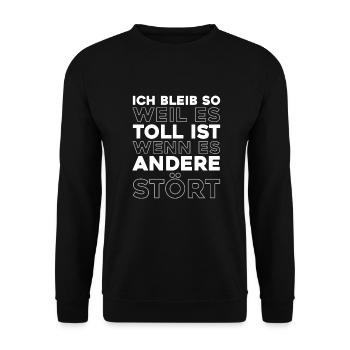 Humour noir - Sweat-shirt Unisexe - noir - Devant - Alina (178cm) & Michal (187cm)