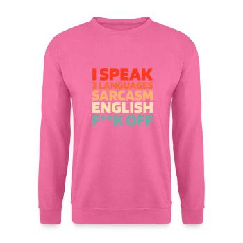 Schwarzer Humor - Unisex Pullover - Pink - Vorne