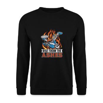 Breakdance Breakdancer Breakdancing - Unisex Pullover - Schwarz - Vorne - Alina (178cm) & Michal (187cm)