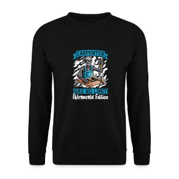 Charpentier Charpentier Charpentier Squelette de charpentier - Sweat-shirt Unisexe - noir - Devant - Alina (178cm) & Michal (187cm)