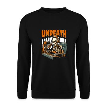 Ingénieur du son Ingénieur du son Skeleton Undeath - Sweat-shirt Unisexe - noir - Devant - Alina (178cm) & Michal (187cm)