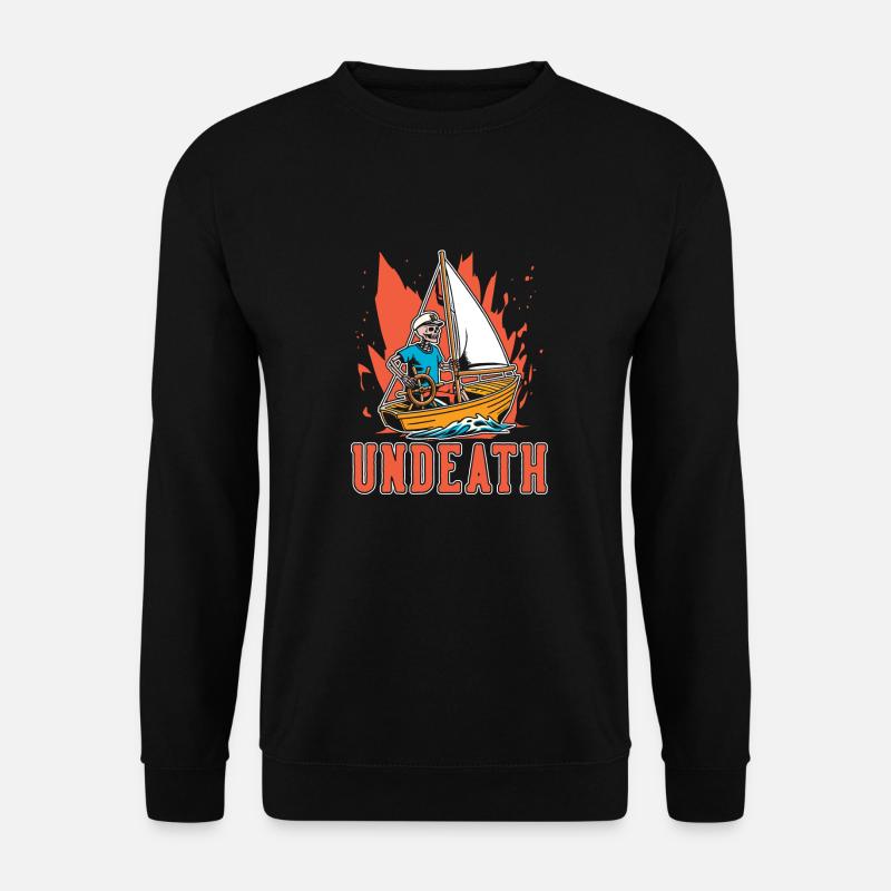 Sailing Sailor Sailboat Undeath - Unisex Sweatshirt - black