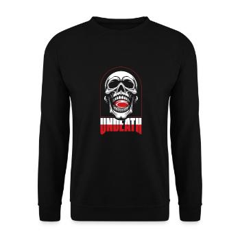 Mort-vivant crâne de rugby - Sweat-shirt Unisexe - noir - Devant - Alina (178cm) & Michal (187cm)