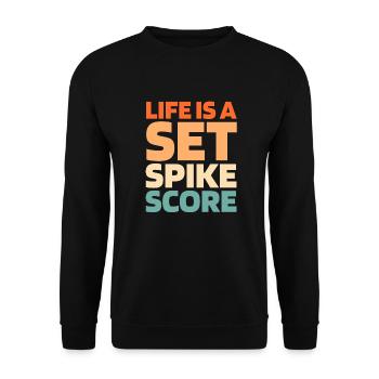 Volleyball Volleyball Players - Unisex Sweatshirt - black - Front - Alina (178cm) & Michal (187cm)