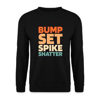 Volleyball Volleyball Players - Unisex Sweatshirt - black - Front - Alina (178cm) & Michal (187cm)