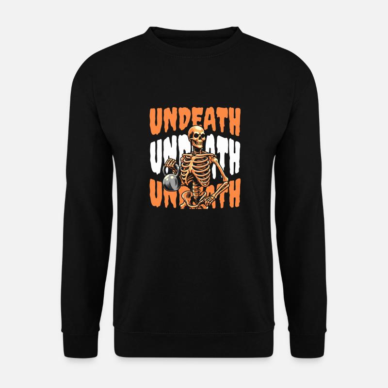 Kettlebell Skeleton Undeath - Unisex Sweatshirt - black