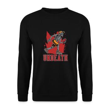 Frisbee Golf Disc Golf Undeath - Unisex Sweatshirt - black - Front - Alina (178cm) & Michal (187cm)