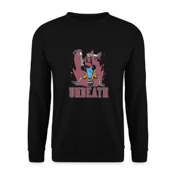 Breakdance Breakdancer Breakdancing Undeath - Unisex Sweatshirt - black - Front - Alina (178cm) & Michal (187cm)