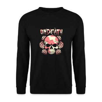 Board Game Board Game Undeath - Unisex Sweatshirt - black - Front - Alina (178cm) & Michal (187cm)