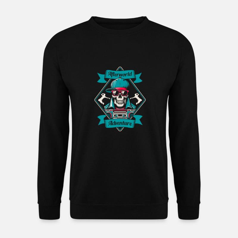 Breakdance Breakdancer Breakdancing Schädel - Unisex Pullover - Schwarz