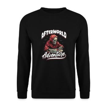 Board Game Board Game Skeleton - Unisex Sweatshirt - black - Front - Alina (178cm) & Michal (187cm)