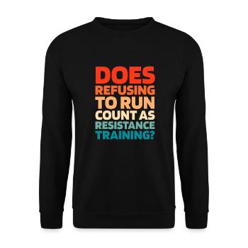 Schwarzer Humor Funny Quote Saying - Unisex Pullover - Schwarz - Vorne - Alina (178cm) & Michal (187cm)