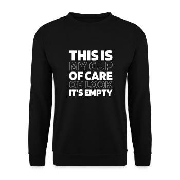 Schwarzer Humor Funny Quote Saying - Unisex Pullover - Schwarz - Vorne - Alina (178cm) & Michal (187cm)