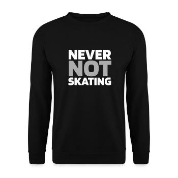 Skateboard Skater - Sweat-shirt Unisexe - noir - Devant - Alina (178cm) & Michal (187cm)