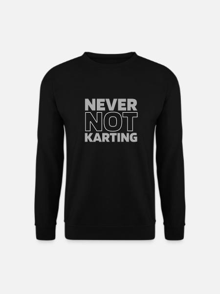 Go Kart Kartfahren Kartfahrer - Unisex Pullover - Schwarz