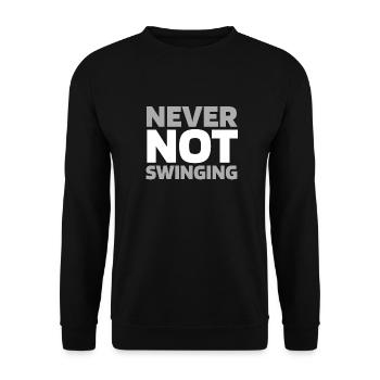 Golf Golfer Golfen - Unisex Pullover - Schwarz - Vorne - Alina (178cm) & Michal (187cm)