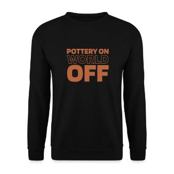 Töpfern Pottery On World Off - Unisex Pullover - Schwarz - Vorne - Alina (178cm) & Michal (187cm)