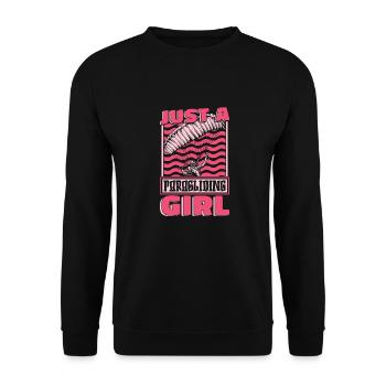 Paragleiter Paragleiten Just A Paragliding Girl - Sweat-shirt Unisexe - noir - Devant - Alina (178cm) & Michal (187cm)