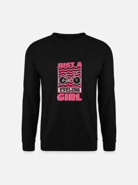 Rennrad Radsport Radsportler Just A Cycling Girl - Unisex Pullover - Schwarz