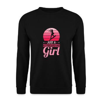 Kitesurfer Kitesurfing Kiting Kitesurfing - Unisex Sweatshirt - black - Front - Alina (178cm) & Michal (187cm)