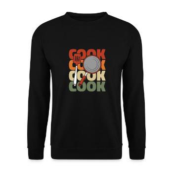 Cook Cooking - Unisex Sweatshirt - black - Front - Alina (178cm) & Michal (187cm)