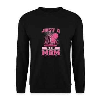 Segeln Segler Segelboot Mutter - Unisex Pullover - Schwarz - Vorne - Alina (178cm) & Michal (187cm)