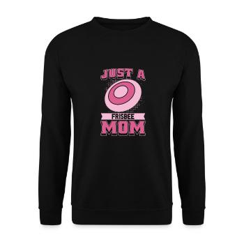 Frisbee Mutter Juste une maman de frisbee - Sweat-shirt Unisexe - noir - Devant - Alina (178cm) & Michal (187cm)