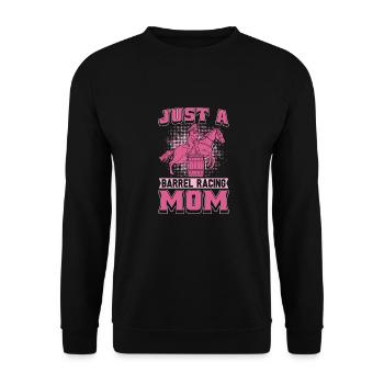 Barrel Racing Western Riding Barrel Racing Mother - Sweat-shirt Unisexe - noir - Devant - Alina (178cm) & Michal (187cm)