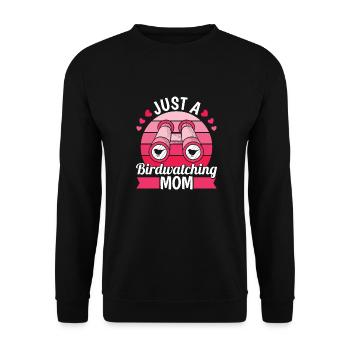 Birdwatcher Juste une maman ornithologue - Sweat-shirt Unisexe - noir - Devant - Alina (178cm) & Michal (187cm)