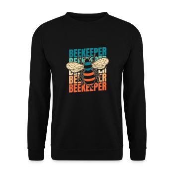 Beekeepers Beekeepers - Unisex Sweatshirt - black - Front - Alina (178cm) & Michal (187cm)