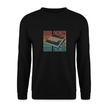 Sound Engineer Sound Engineer - Unisex Sweatshirt - black - Front - Alina (178cm) & Michal (187cm)