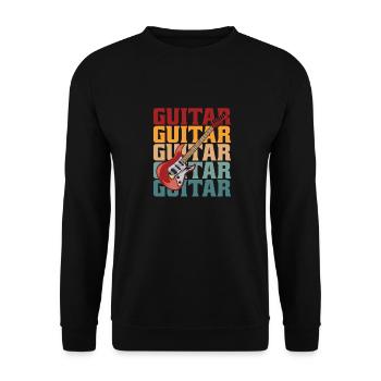 Electric Guitar Electric Guitar - Unisex Sweatshirt - black - Front - Alina (178cm) & Michal (187cm)