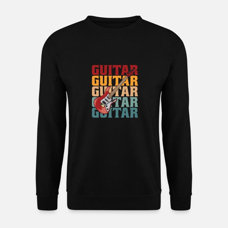 E Gitarre Elektrogitarre - Unisex Pullover - Schwarz