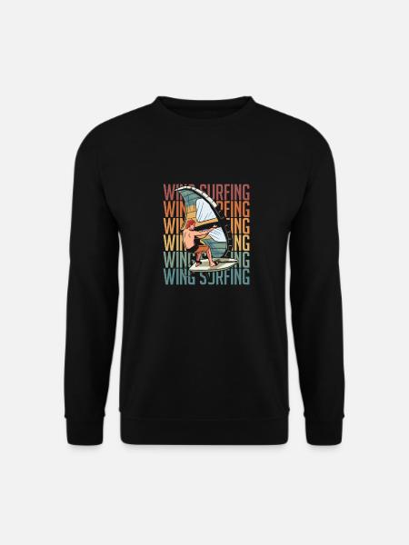 Wing Surf Wing Foil - Unisex Sweatshirt - black