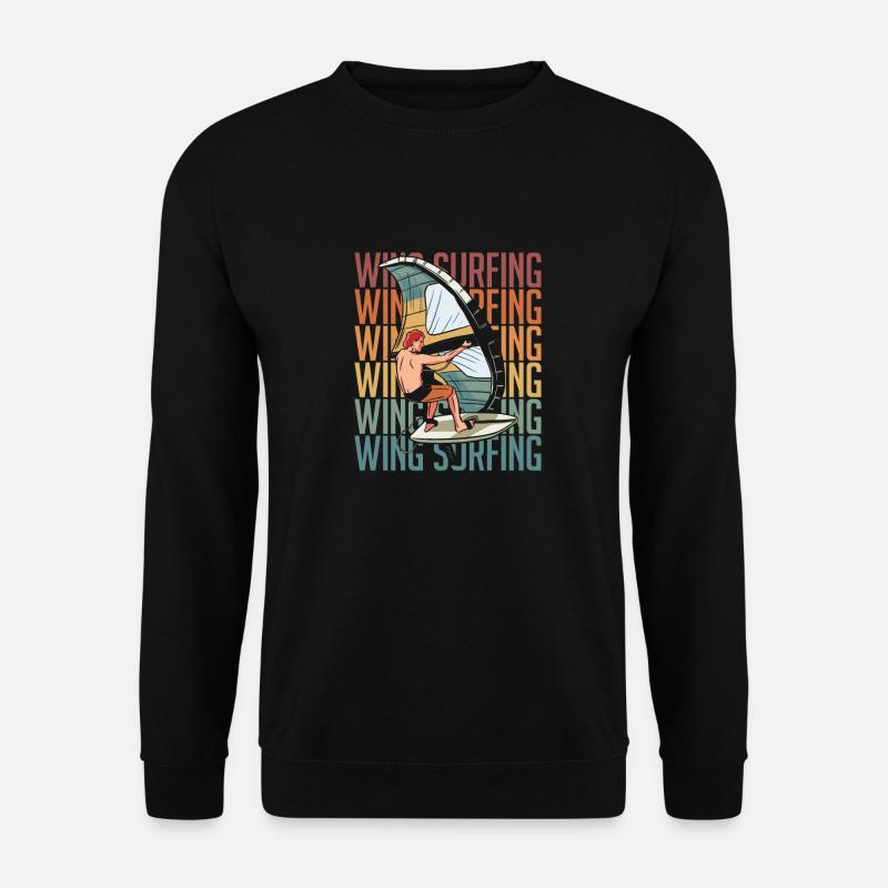 Wing Surf Wing Foil - Unisex Sweatshirt - black