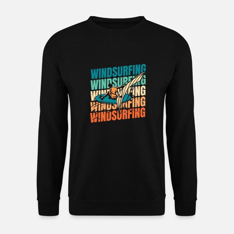 Windsurfen Windsurfer - Unisex Pullover - Schwarz